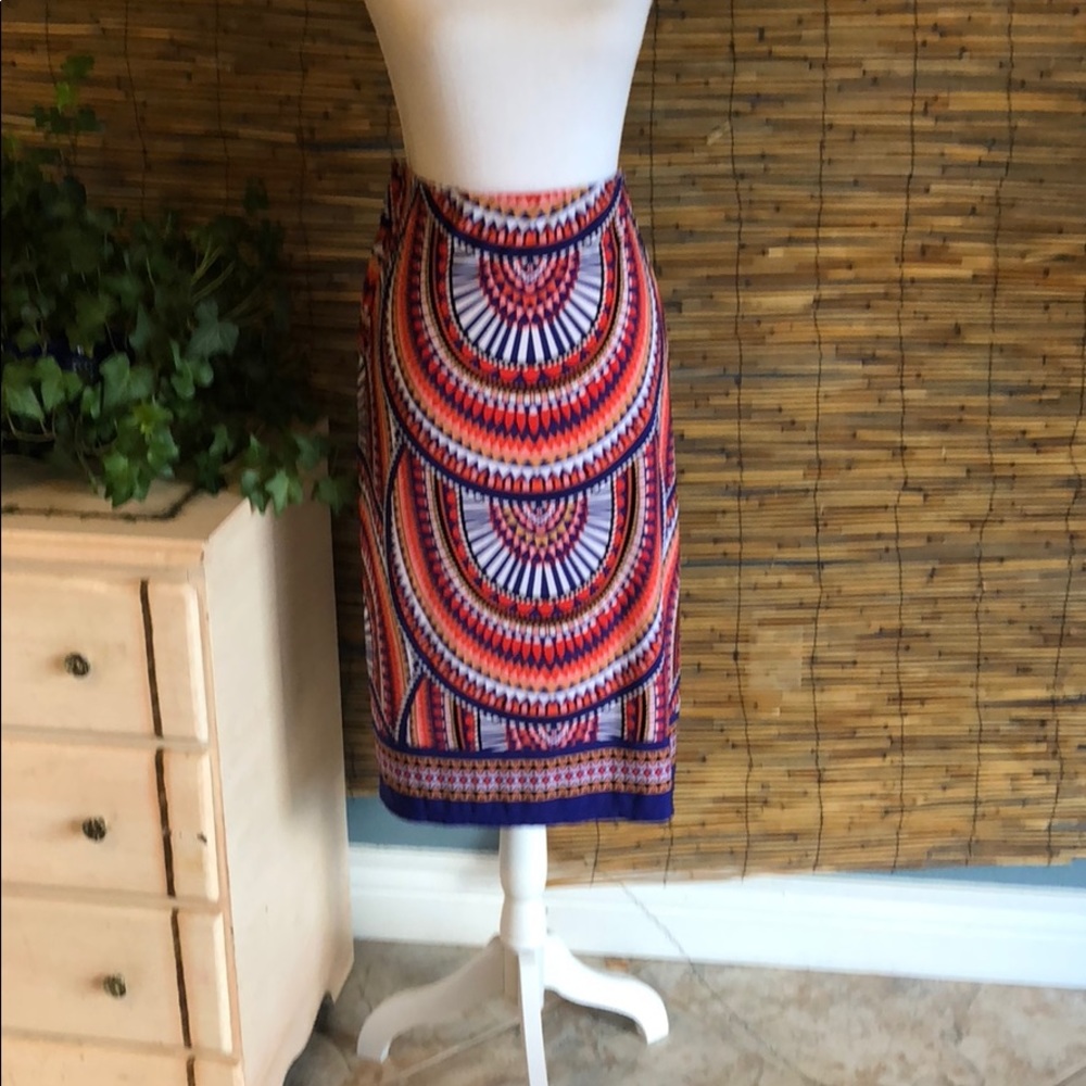 Knit skirt knee length
